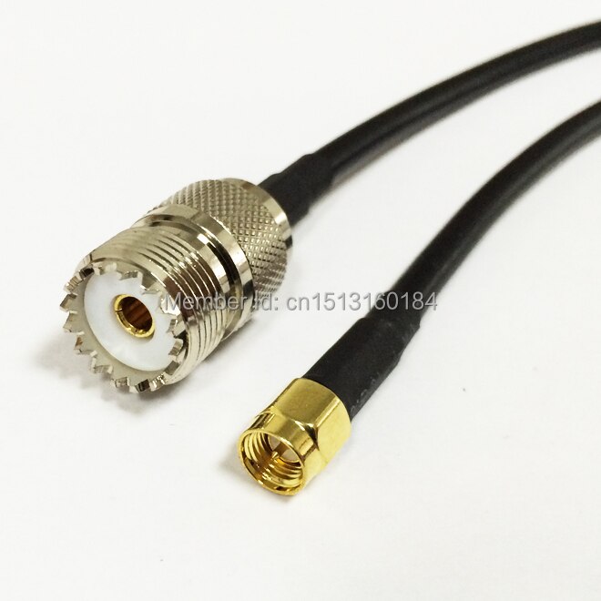 Modem Coaxial Cable SMA Male Plug Connector Switch UHF Female Jack Connector RG58 Cable 50CM 20" Adapter