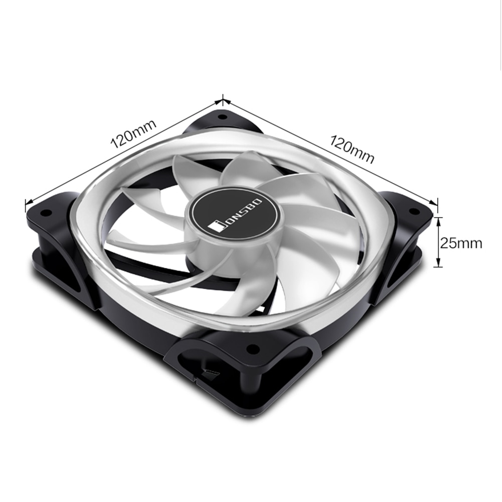 FR-701 ARGB LED PC Case Fan 120mm 9 Blade Addressable RGB Lighting PWM Chassis Cooling Fan 36pcs Lamp Beads Fan Cooler
