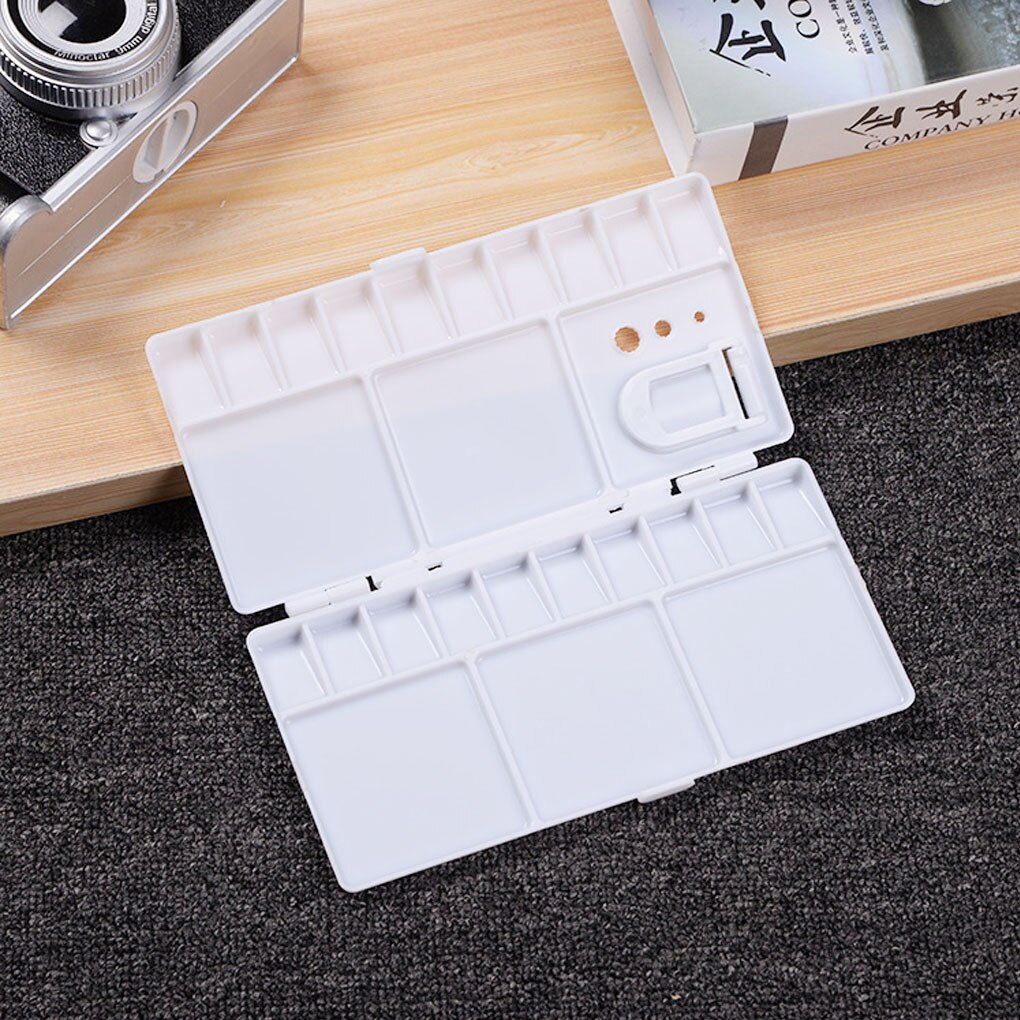18 Watercolor Plastic Oil Painting Tray Mixing Palette Artist Acrylic Oil Drawing Supply