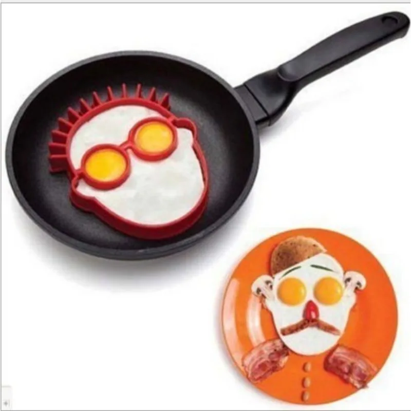 Molde para tortilla de desayuno, molde moldeador de anillo para tortitas y huevos de silicona, herramienta de cocina, accesorios de cocina DIY, dispositivo separador de huevos de plástico