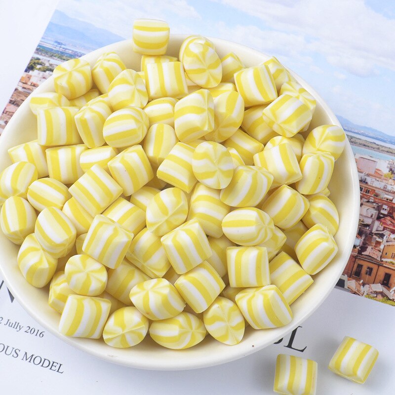 8 stuks kawaii platte achterkant polymeer klei snoep suiker snoep diy hars cabochons knutselen telefoon decoratie scrapbooking diy accessoires