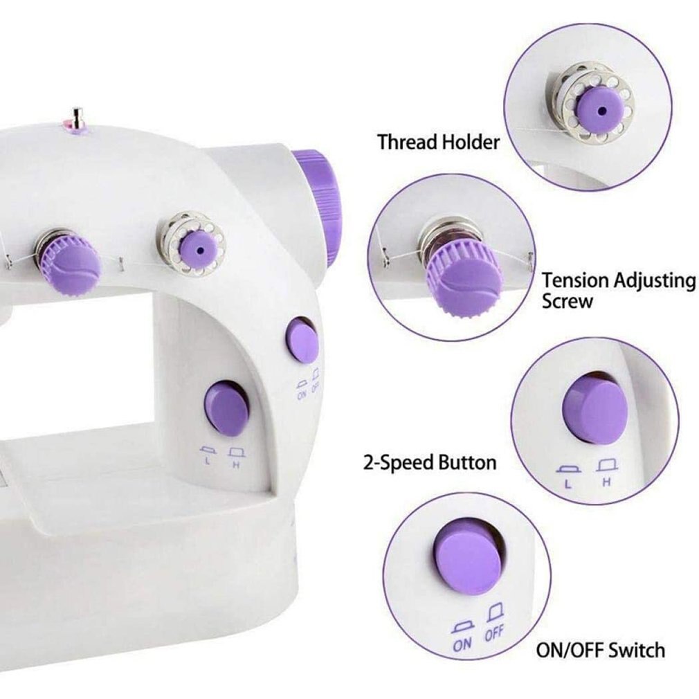 Practical Electric Sweing Tailor Small Household Electric Mini Multifunction Portable Sewing Machine