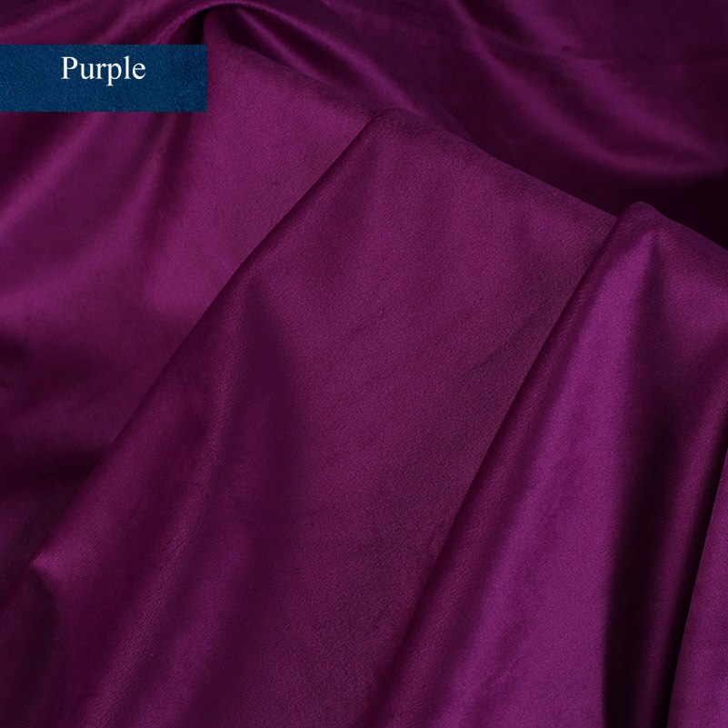 Pure Colour Dutch Velvet Fabric for Sewing Clothes Upholstery DIY Home Decor Textile by the Half Meter: Ivory