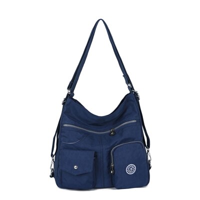 Sac Messenger femme Double Sac à bandoulière sacs à Main de en Nylon femme Sac à bandoulière Bolsas Sac à Main: Dark blue