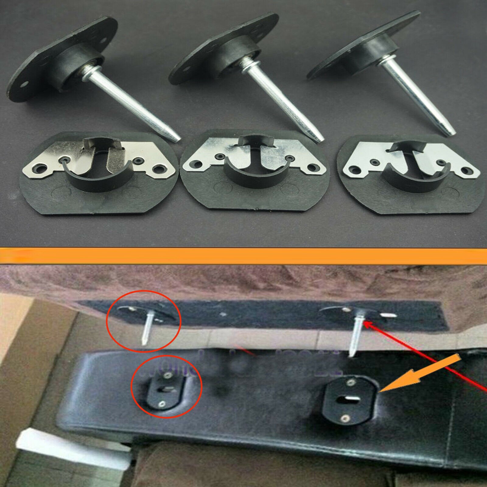 3 Sets Sofa Sectional furniture Connector Pin Style