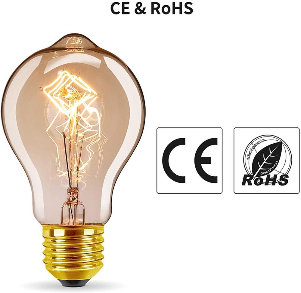 E27 Edison 40W Retro Vintage Industrie Style Gloeilamp Licht Lamp [Energie Klasse E]