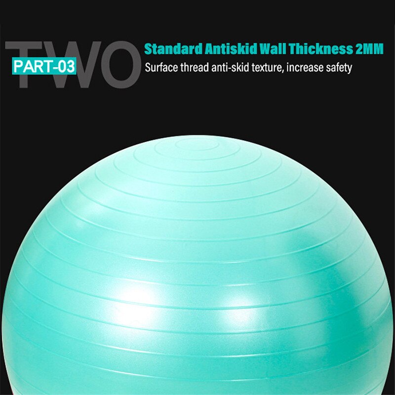 Yoga Ball Diameter 55CM Fitness Ball Matte Explosion-Proof Environmental Protection Thickening Health And Fitness Exercise Ball