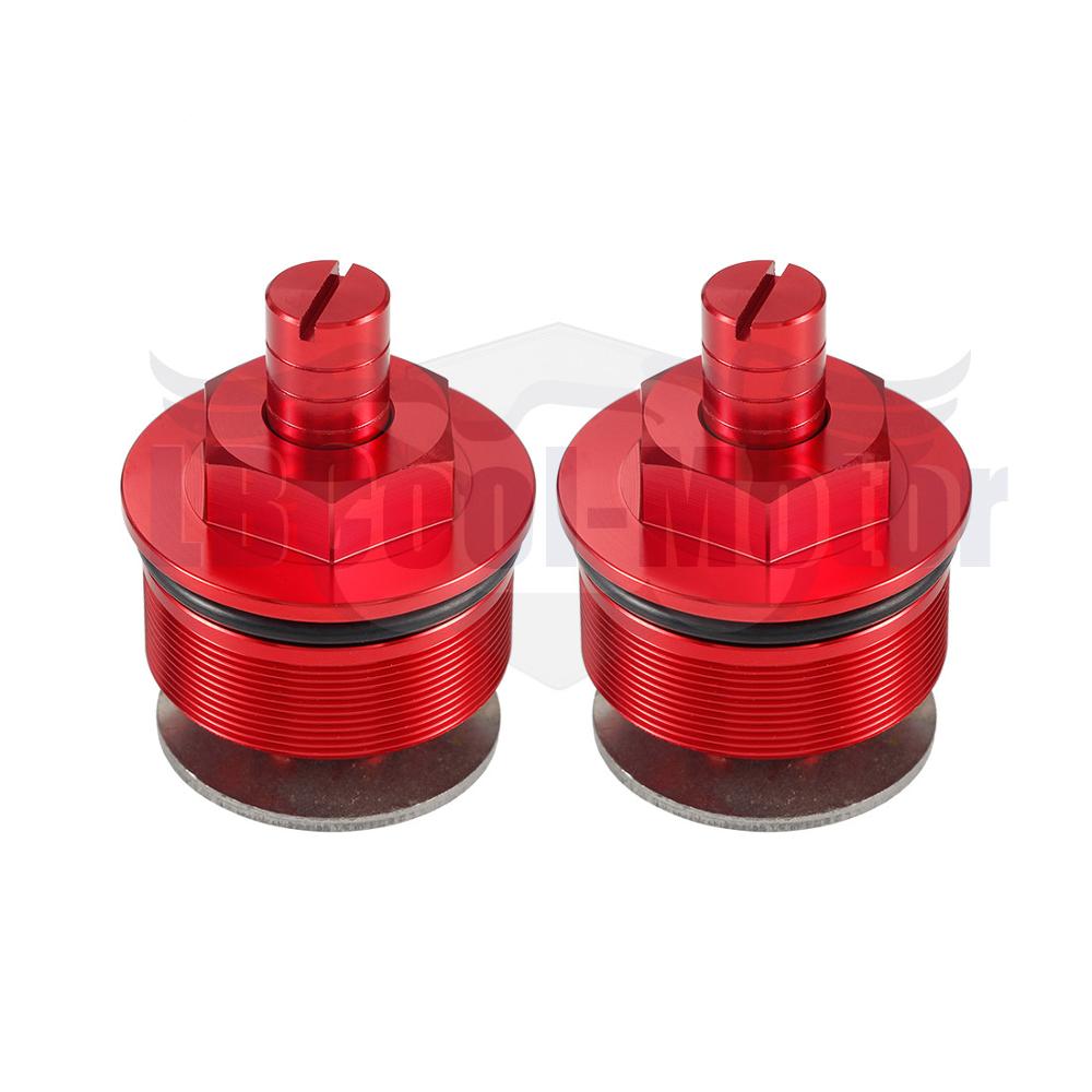 Vorspannung Gabel Kappe Für Honda NT650 Bros 650 XL700V Transalp 700 41mm Hexagon Einstellen Gabel Bolzen: rot
