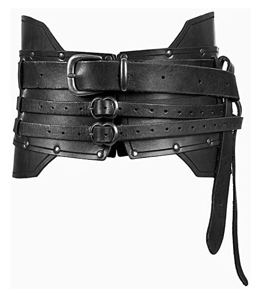 Vintage Half Chaps Gaiter, Steampunk Lederen Lace Up Buckle Shoe Cover, Middeleeuwse Retro Warrior Boot Spats Wandelen Scheenbeschermer Armor, Cosplay Kostuum Accessoires,Bruin