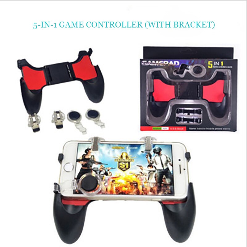 Six-finger chicken eating device wireless Bluetooth game controller game joystick mobile phone is suitable for all models: 5