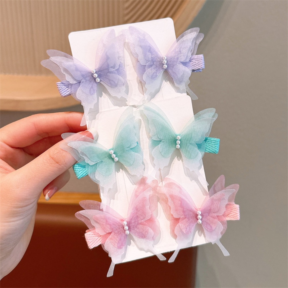 Horquilla de para niña, tocado de joyería, , tocado para mujer, accesorios para el cabello con forma de mariposa para el sudor