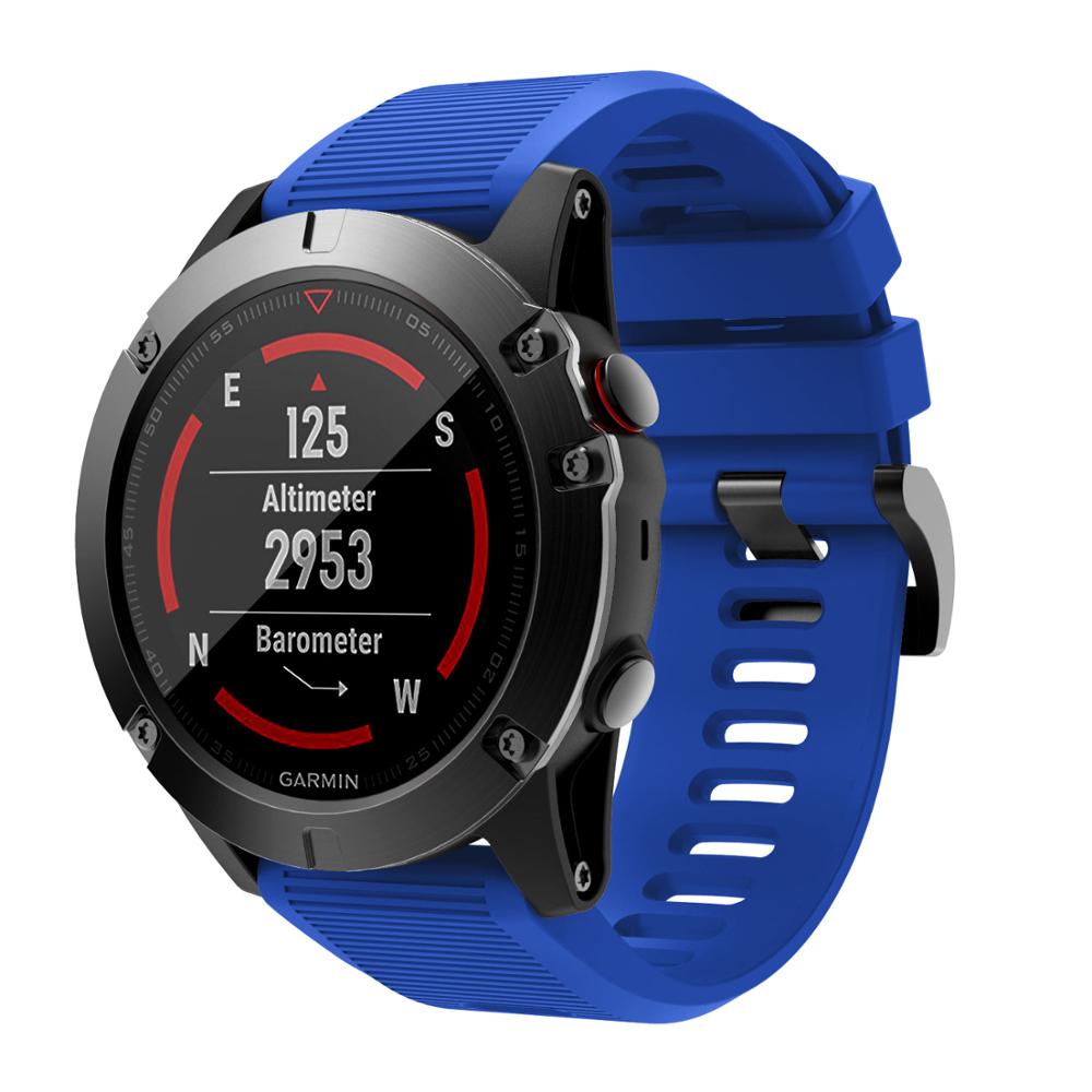 Voor Garmin Fenix 6X Mode Horloge Band Siliconen Band Voor Garmin Fenix 5X Quick Release Strap Voor Garmin Fenix 5X Plus Bands