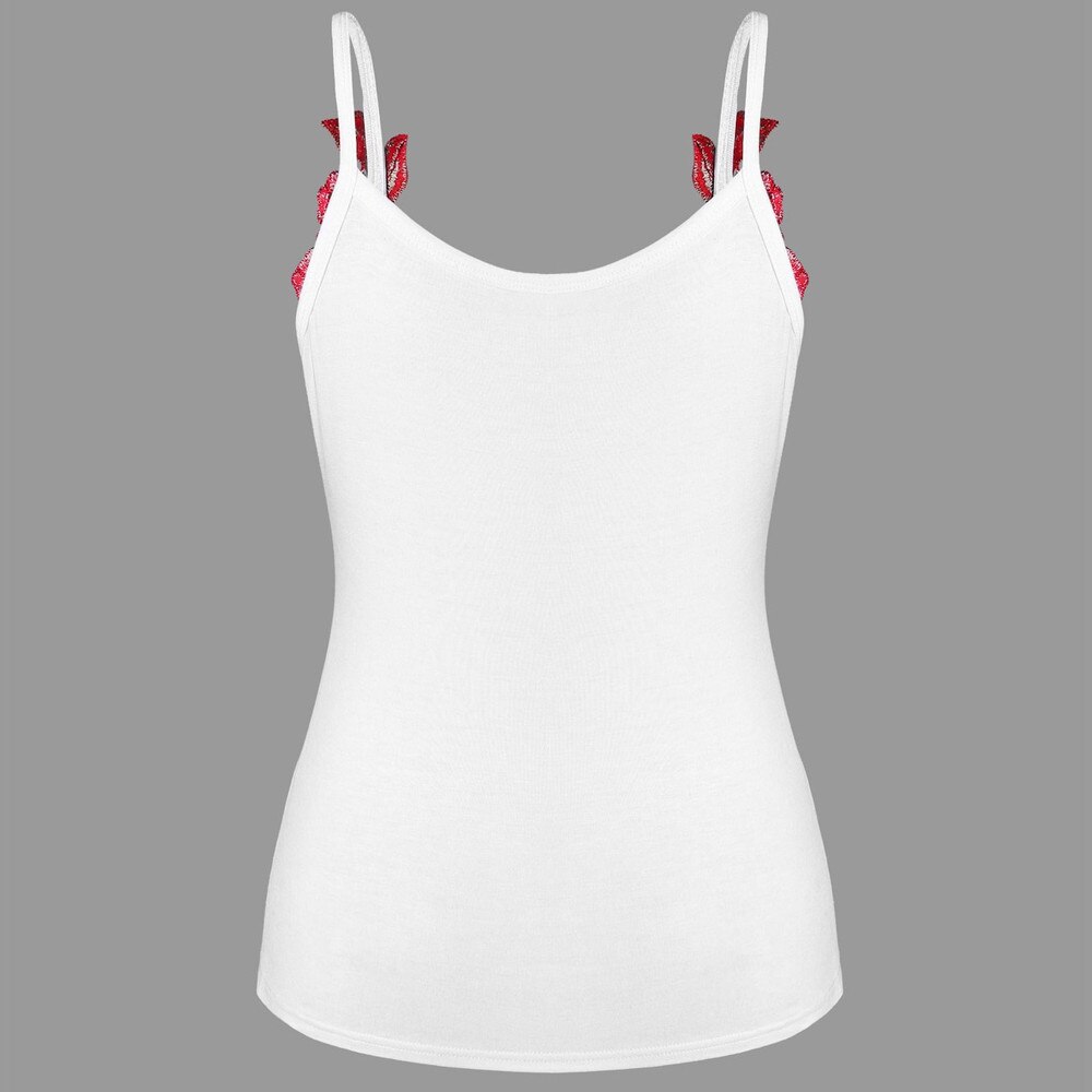 Womens Ruffles Tank Top Vest Off Shoulder Halter Blouse casual solid skinny crop tops backless vest halter ladies Elastic #C