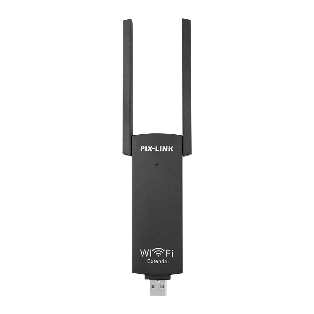 Kebidumei Dual Antenne Hoge Snelheid Brede Dekking Router Draagbare Usb Wifi Signaal Extender 300Mbps Draadloze Netwerk Repeater: Default Title