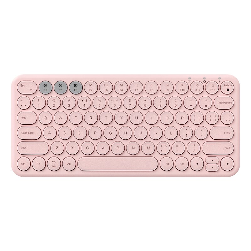 Rechargeable Bluetooth-compatible Keyboard Mouse Set For Tablet Phone iPad PC Gamer Mini Wireless Gaming Keyboard Mice Mouse: Pink Keyboard