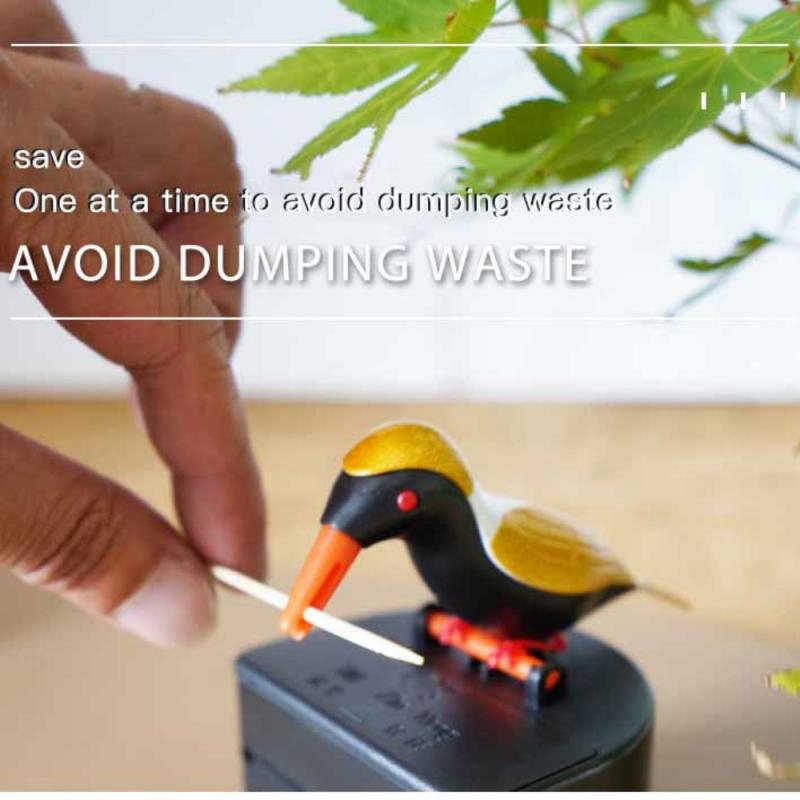home toothpick box bird toothpick box upgrade version automatic toothpick press toothpick box Optimal material