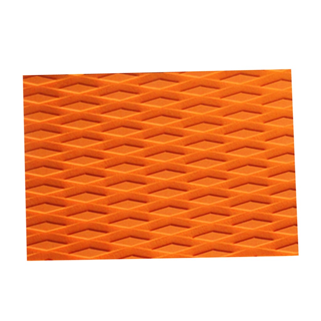 Antislip Eva Surfplank Skimboard Traction Pad Deck Grip Mat Diy Surfen Accessoires 30X21X0.5 Cm zwart/Blauw/Oranje: Orange