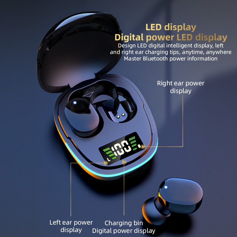 Auriculares G9s TWS con Bluetooth 5,0, cascos inalámbricos para juegos HIFI, Auriculares deportivos estéreo con micrófono