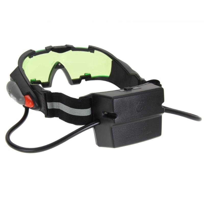 Adjustable Elastic Band Night Children Protection Glasses Cool GreenVision Goggles Glass Len Eye Shield With LED Hunt Accessory