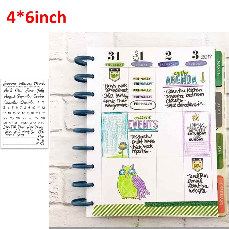 3*4/4*6 tommers klare stempler hilsen ord varme følelser kjærlighet hjerte hus glad på reise kalender blomster  #13: 3