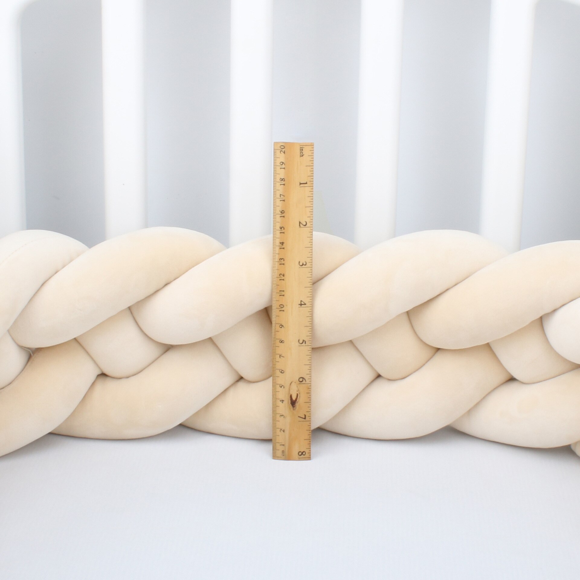 220CM nordisch Babybett flechten Stoßstange Art Zimmer Baby Bett umgeben Seite Beschützer freundlicher Schlafzimmer Dekoration Tour De zündete bebe Tresse