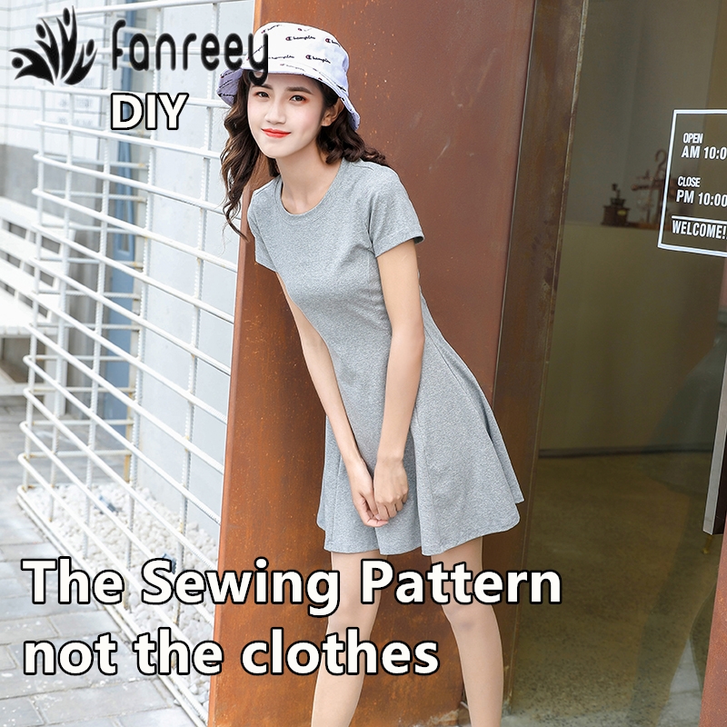 Lady's beautiful Knitted Dress sewing patterns patrones de costura ropa mujer DIY M154