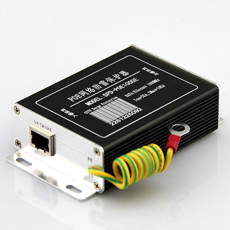 IP Camera Network POE Switch RJ45 & POE Surge Protector,Protection device, Lightning Arrester,SPD for 1000mbps Ethernet Network