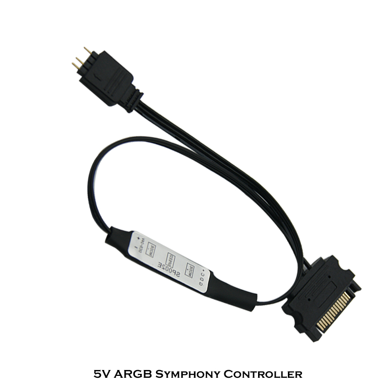 5V RGB Controller Manual SATA Power Supply For LED Lighting Stripe Fan 3Pin AURA ARGB Computer PC Case 35CM