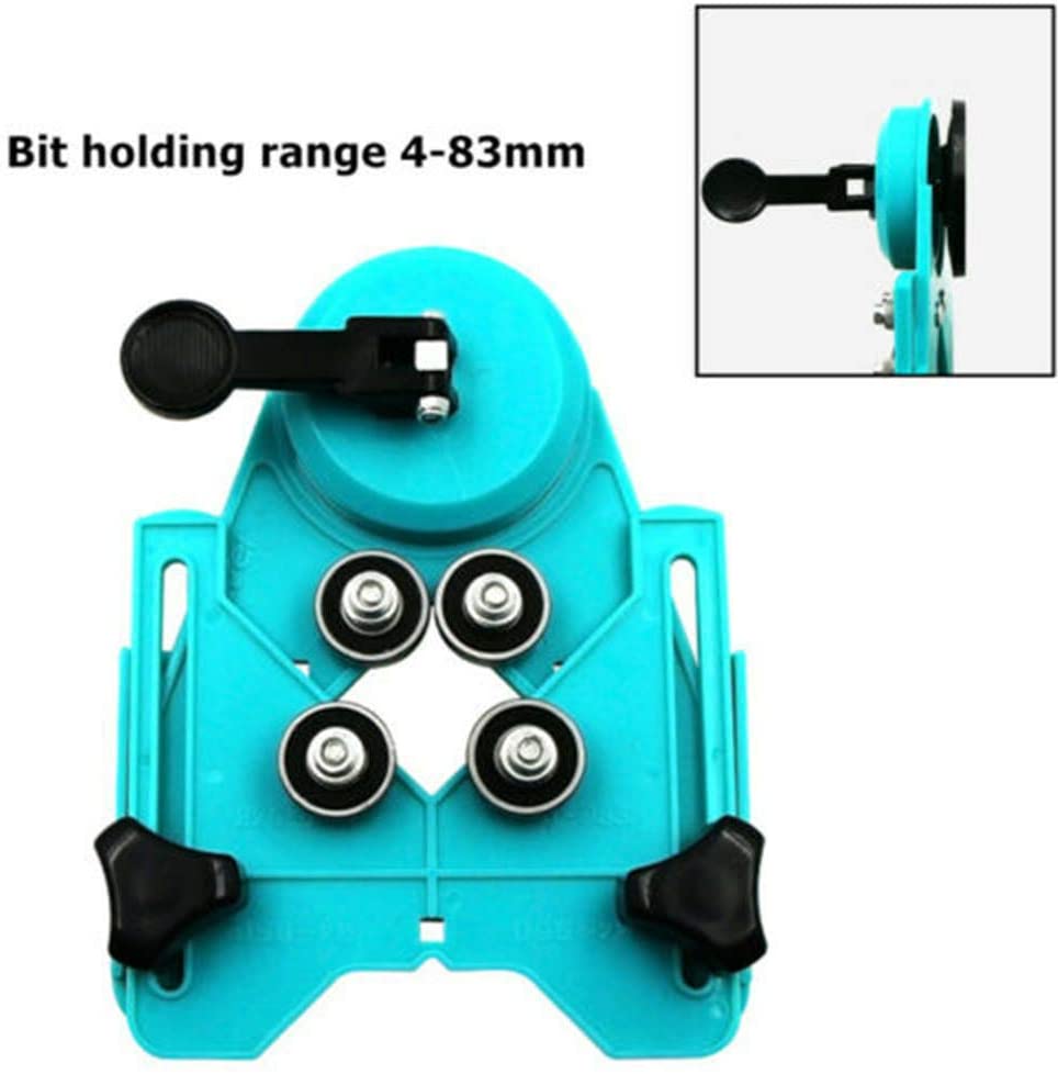 Adjustable 4-83mm Diamond Drill Bit Tile Glass Hole Saw Core Bit Guide with Vacuum Base Sucker Tile Glass Openings Locator