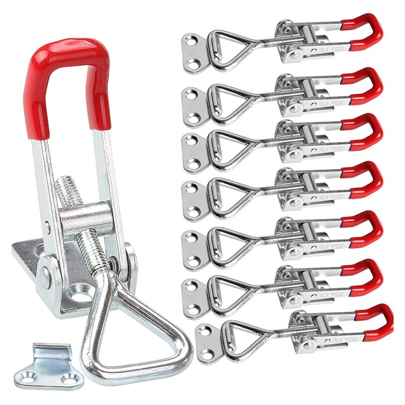 8Pack Pull Latch Clamp Latch 360Lbs Capacity Adjustable Quick Release Draw Latch For Door Latch Hook Toggle Clamp CNIM