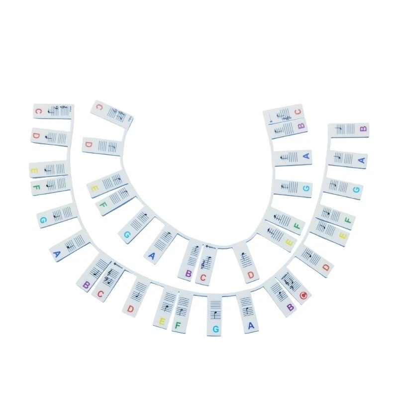 Miwayer Piano Keyboard Stickers for 88/61 Key,Removable Piano Keyboard Note Labels for Learning Piano Notes Guide for Beginner: Blue