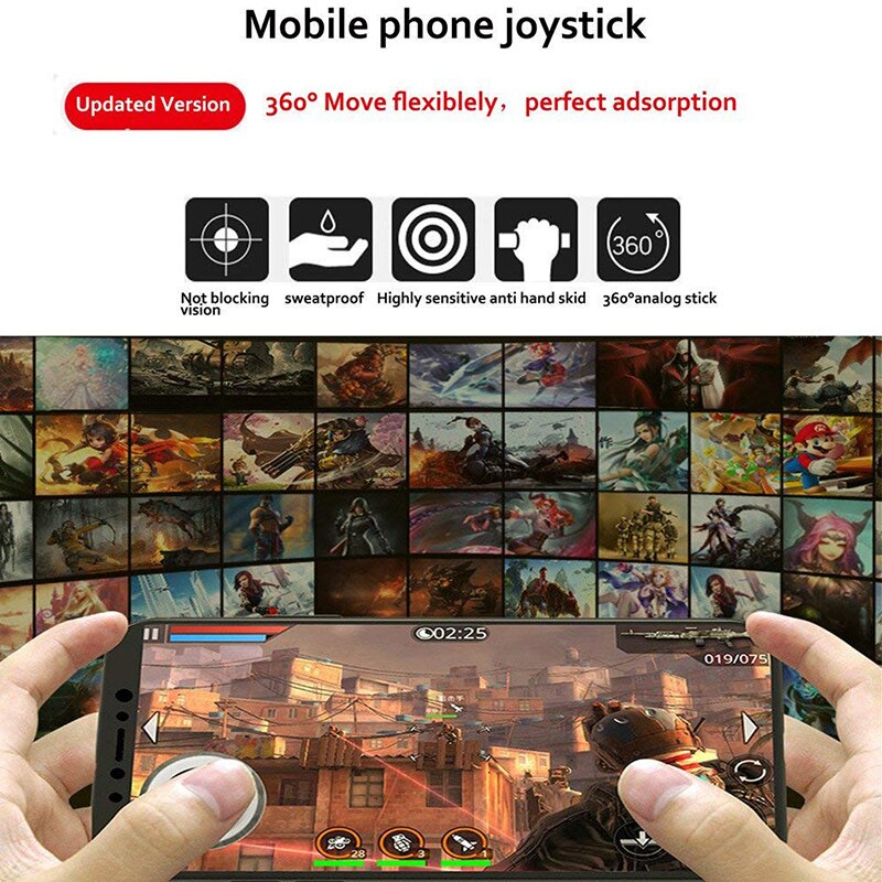 Telefono Del Telefono mobile Del Gioco telecomando da gioco rocker tocco-Sn Joypad controllore di Gioco Del Telefono telecomando da gioco per iPhone iPad androide tavoletta 1 pai