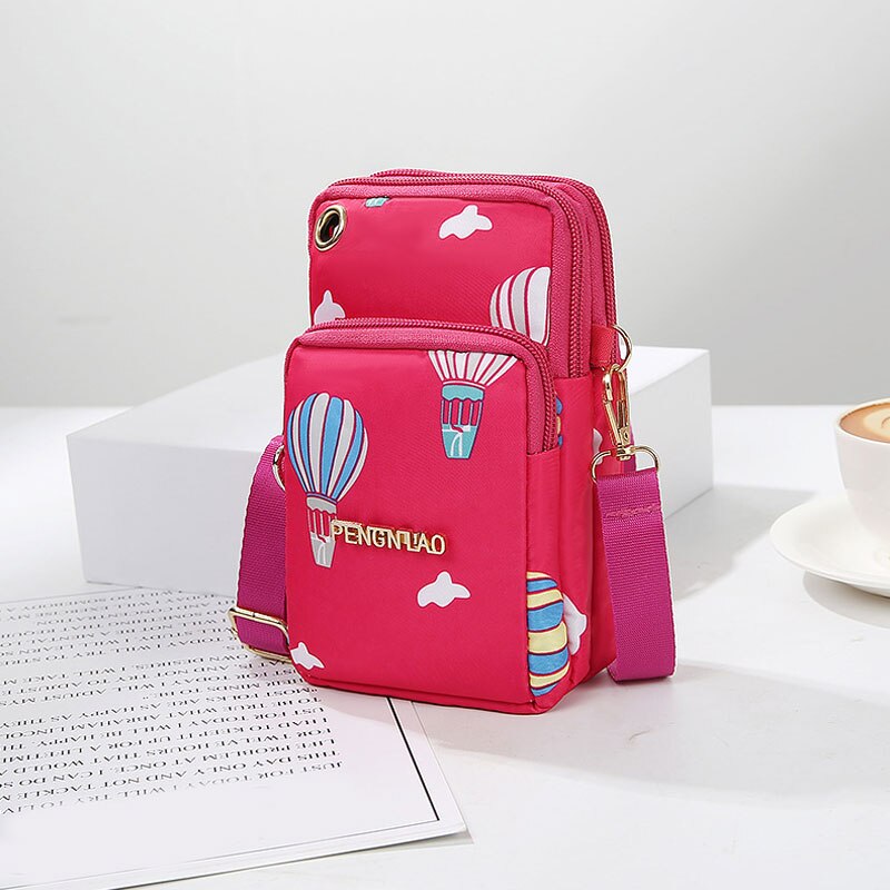 Luft Ballon Druck Umhängetasche Frauen Crossbody Telefon Tasche Mini Schulter Tasche kühle Feste Beutel Crossbody-tasche unisex Telefon Tasche