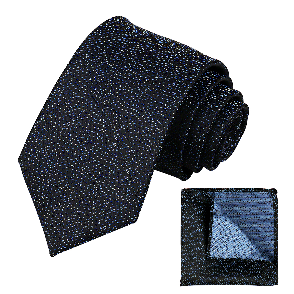 Corbata cuadrada de bolsillo para hombre, conjunto de negocios, corbata, pañuelo, tejido Jacquard, Floral, Paisley, para padrino de boda: PEACOCK BLUE