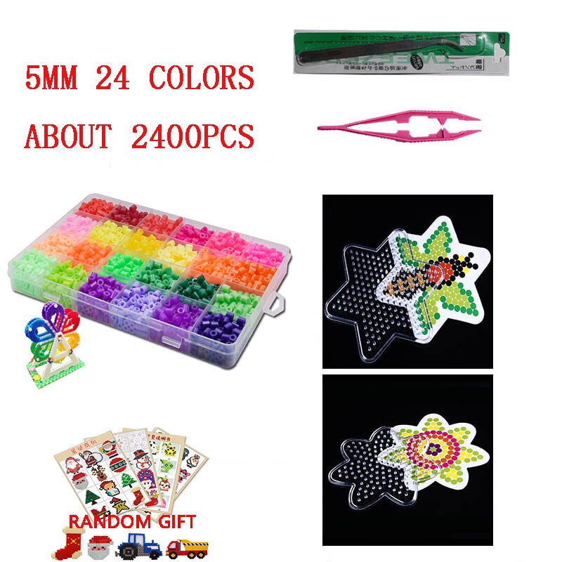 24 / 72 Colors 5mm hama Beads/ Iron Beads diy Puzzles 2.6mm Education Beads 100% Guarantee perler Fuse beads diy toy