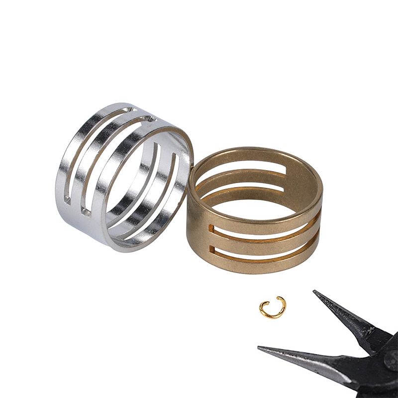 1Stck Edelstahl springen Ring Öffner Schließen Finger Schmuck Finden Werkzeug passen DIY Handwerk Zangen Öffnung Helfer Werkzeuge
