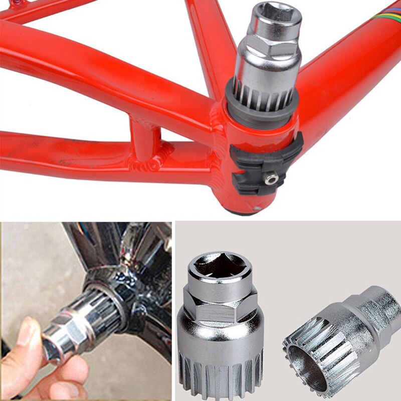 Multifunktionscykel reparationsværktøjssæt kædeskærer bundbeslag fjerner frihjul krumtaptrækker mtb fjernelsesværktøjer: Stil b