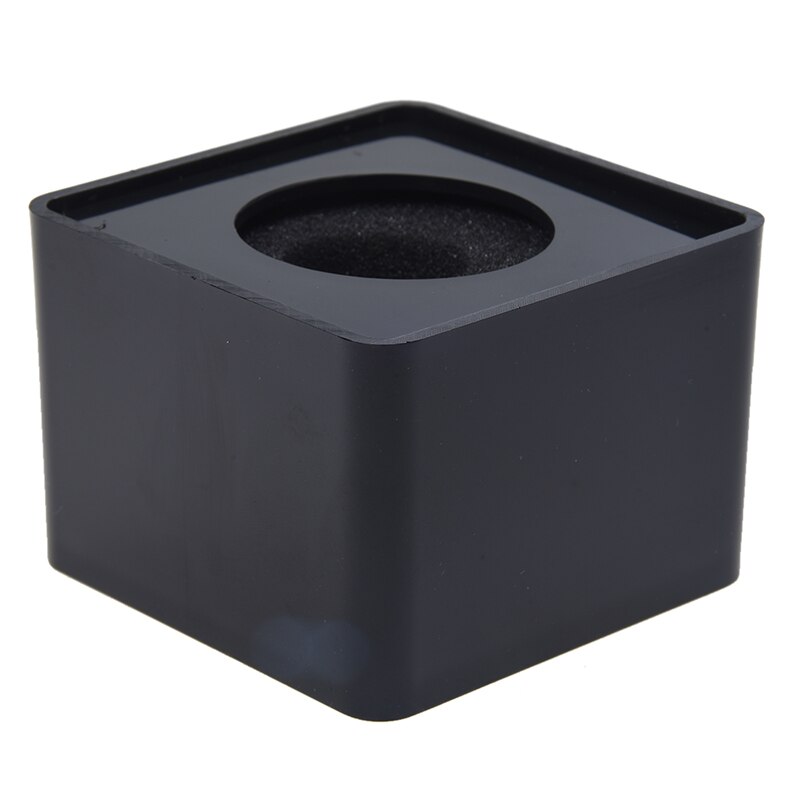 1pc zwarte abs microfoon mini telefoon interview vierkant vierkant logo vlag station