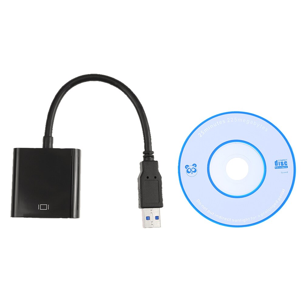 1080P USB na Adapter VGA USB 3.0 na VGA zewnętrzna karta graficzna multimedialny wyświetlacz konwerter na komputer stacjonarny Monitor do komputera przenośnego projektor