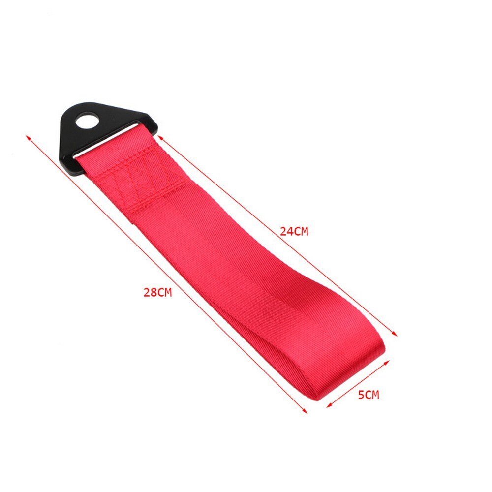 1Pcs 25cm Towing Rope High Strength Polyester Trailer Tow Ropes Racing Car Universal Tow Eye Strap Tow Strap Bumper Trailer