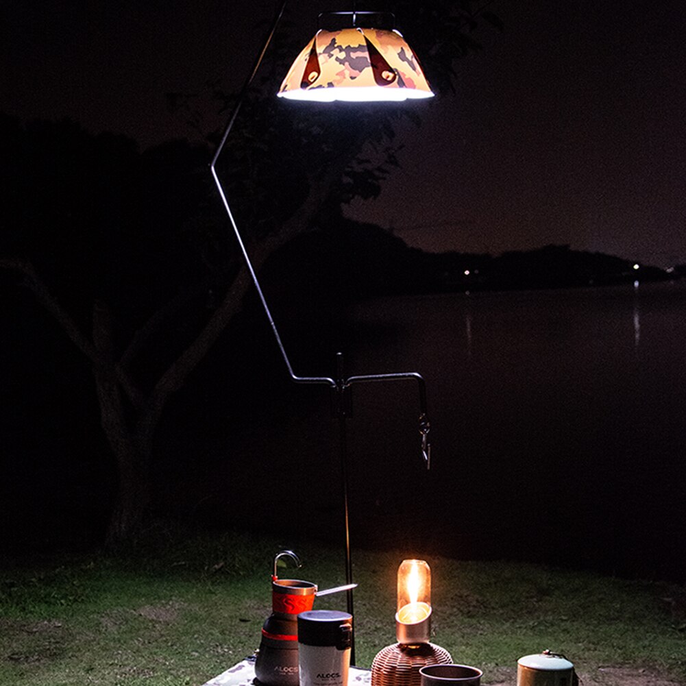 Camouflage Pvc Tent Lantaarn Schaduw Kegel Lamp Hood Cap Outdoor Camping Wandelen Voor Familie Outdoor Camping Accessoires