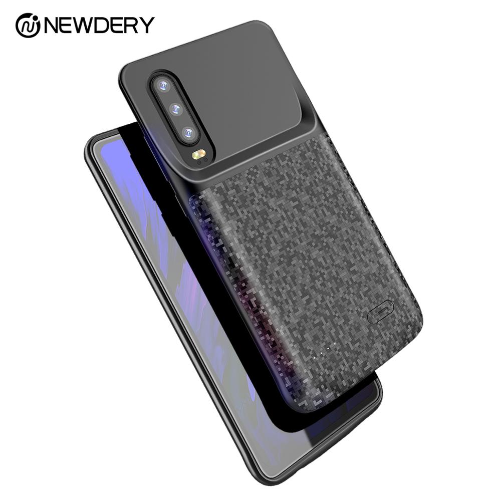 Portable power case for Huawei p30 p30 pro Nova 4e 4700mAh TPU charging case for huawei p30 pro black