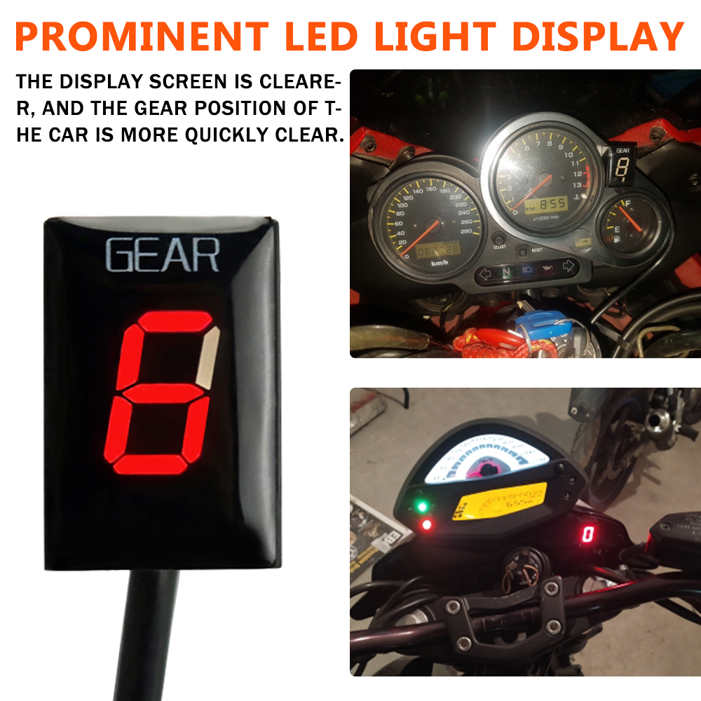 Do Kawasaki Z1000 Z1000SX Z 1000 SX 2010 2011 2012 2013 - 2016 Akcesoria motocyklowe LED 1-6 Wskaźnik biegów Wyświetlacz biegów Miernik
