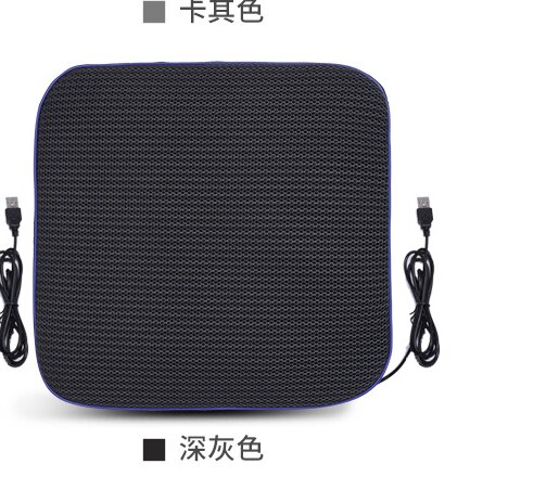 Cojín de ventilador de aire para asiento de coche, almohadilla de ventilación, USB, para silla de oficina: 4