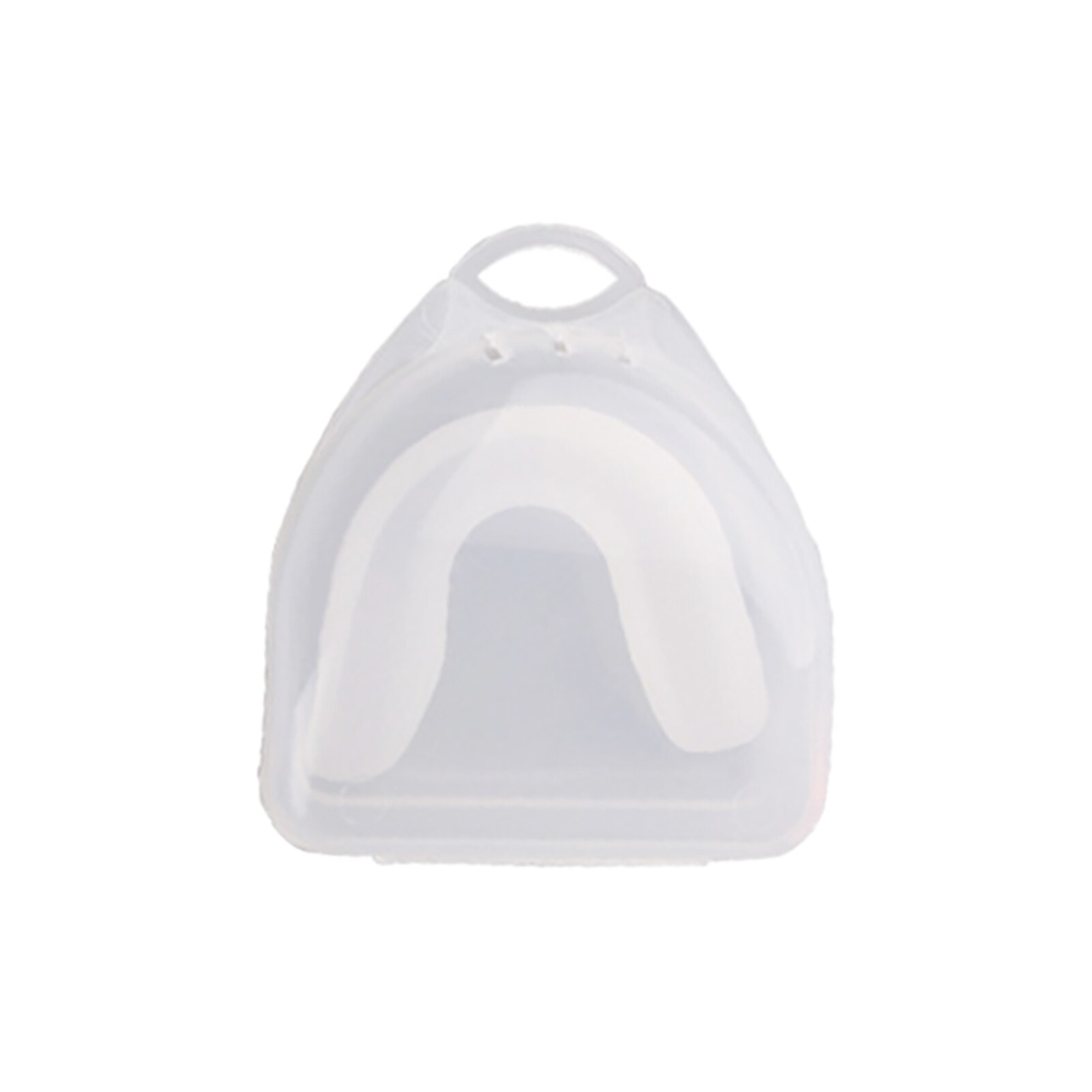 Brace solido ergonomico foro di ventilazione antiscivolo Rugby boxe Sport protezione della bocca protezione dei denti sci universale bambini adulti: White