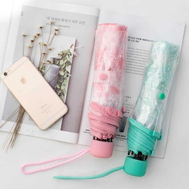 Nowy Arraive przezroczysty trzystopniowe wiśnia przezroczysty parasol kobiet parasole pcv kobiety deszcz japońnarty wiśniowe kwiaty parapluie