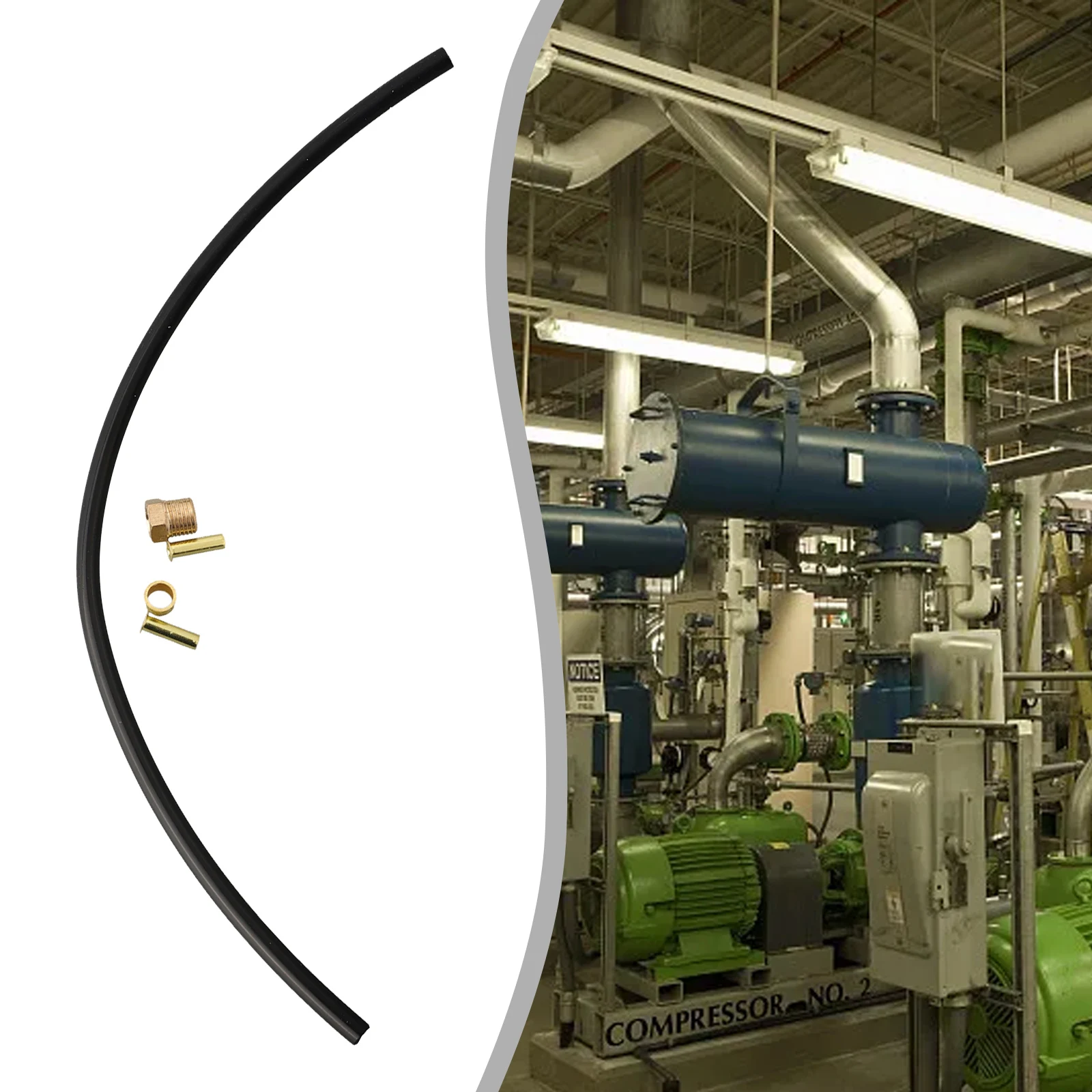 Nylonschlauch für hochdruck-luftkompressoren, 300mm zoll lang, geeignet für druckschalter und rückschlagventile 4