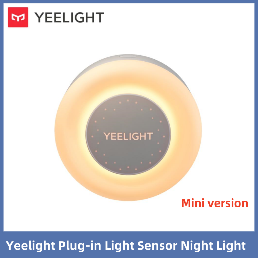 Yeelight Plug-in-Lichtsensor, Nachtlicht, 100–240 V, warme Farbe, 0,25 W, energiesparend, 2700 K, Beleuchtung, Lichtsensor, EU-Stecker