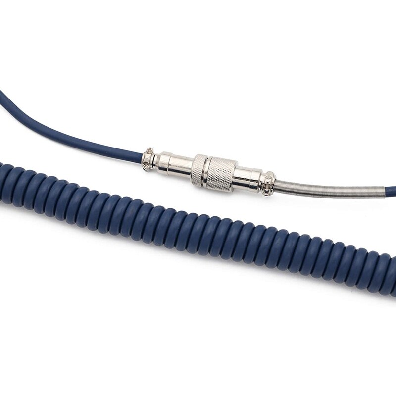 USB Coiled Cable - Type-C Connector - Mechanical Keyboard Cable for GH60 GK61 GK64