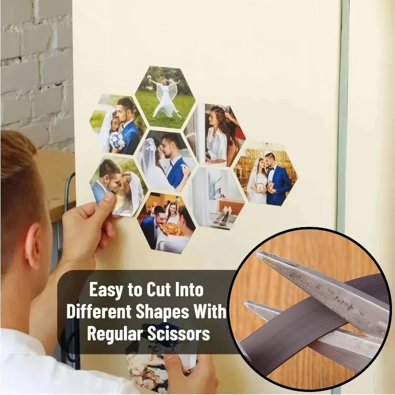 Self Adhesive Magnetic Tape Strong Rubber Magnet Cuttable Tape Fridge Wall Magnetic Strip DIY Whiteboard Photo Poster Fixed Tape